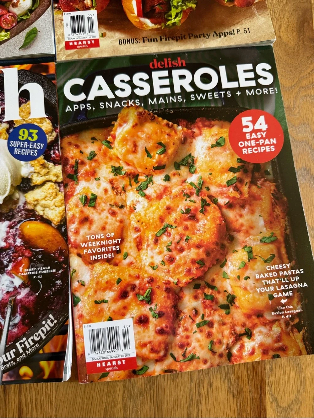 Bundle of 5 Delish Magazine Cookbooks